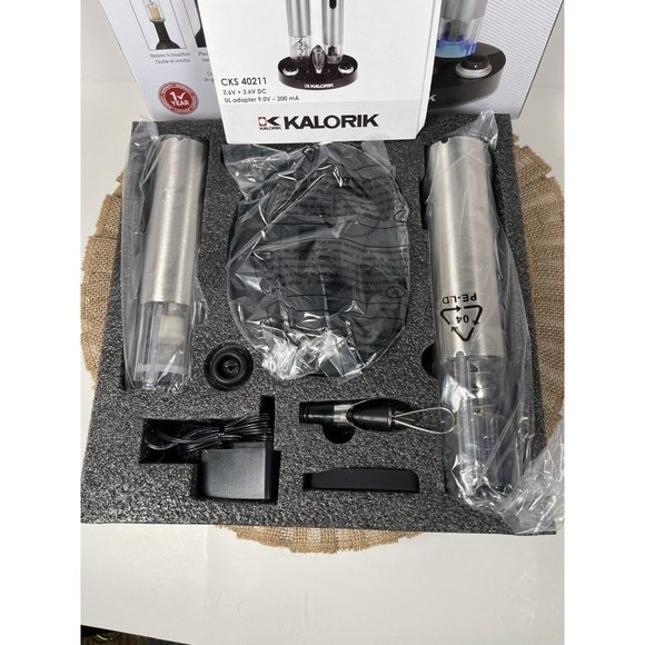 KALORIK Wine Center Opener Preserver Vacuum Seal and Charging Base NEW in Box - Picture 2 of 15